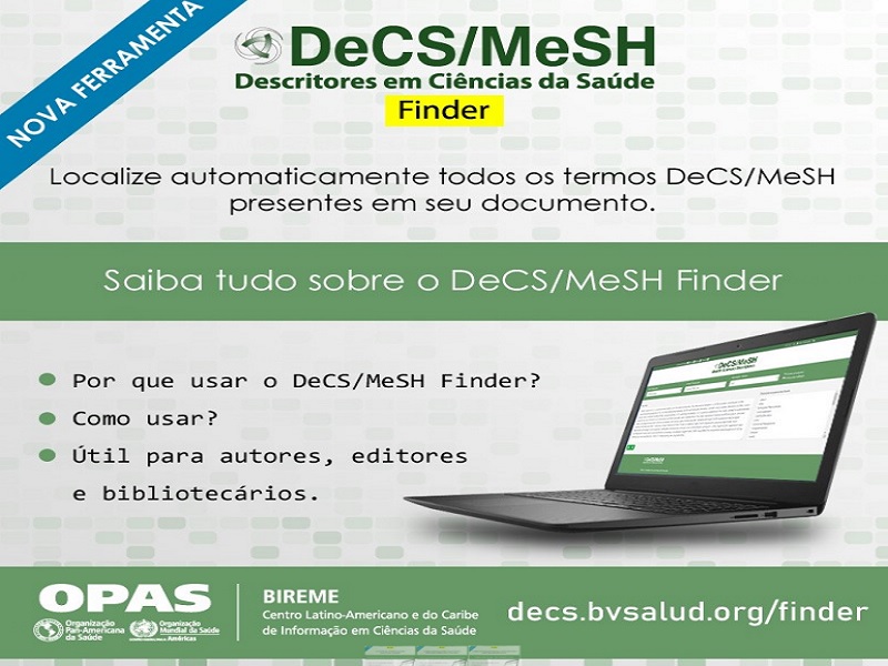 Bireme/OPAS/OMS lança o DeCS/MeSH Finder: um serviço inovador