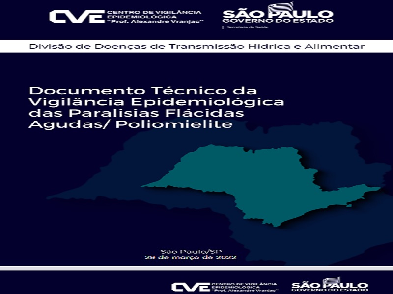 CVE disponibiliza “Documento Técnico da Vigilância Epidemiológica das Paralisias Flácidas Agudas/Poliomielite”