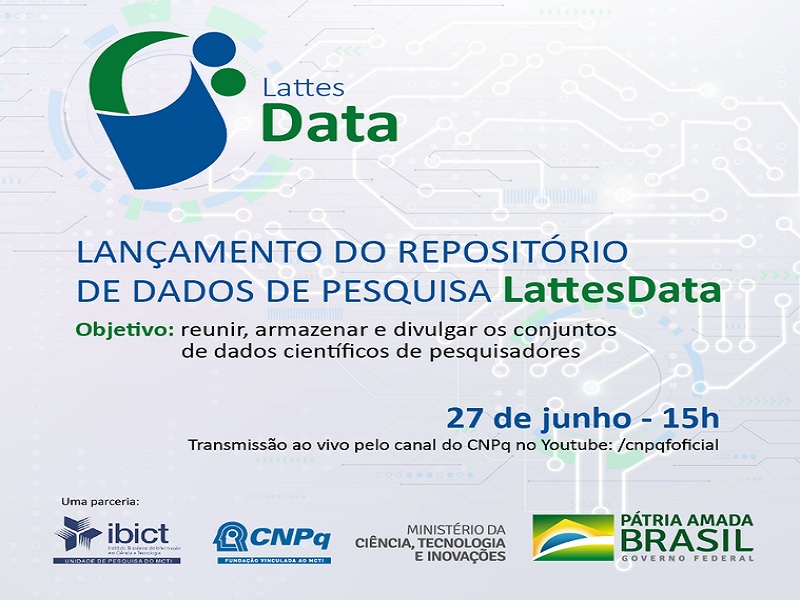 CNPq e Ibict realizam lançamento do Lattes Data, repositório de dados de pesquisa